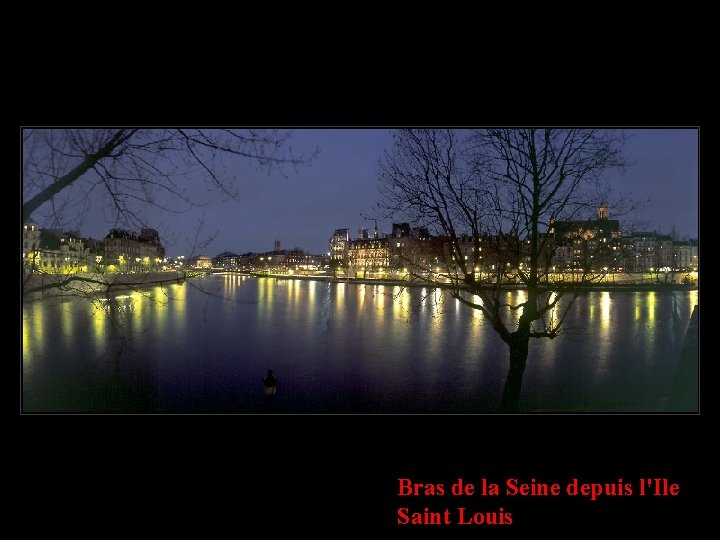 Bras de la Seine depuis l'Ile Saint Louis 