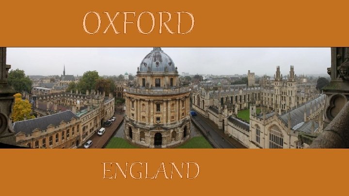 OXFORD ENGLAND 