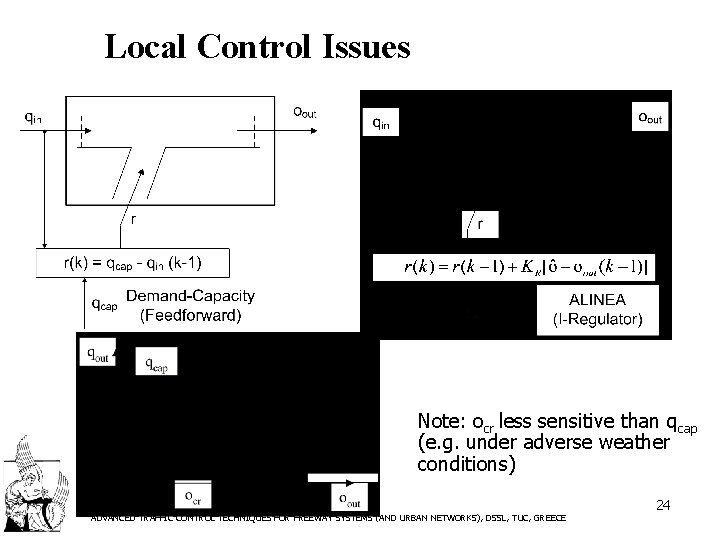 Local Control Issues Note: ocr less sensitive than qcap (e. g. under adverse weather