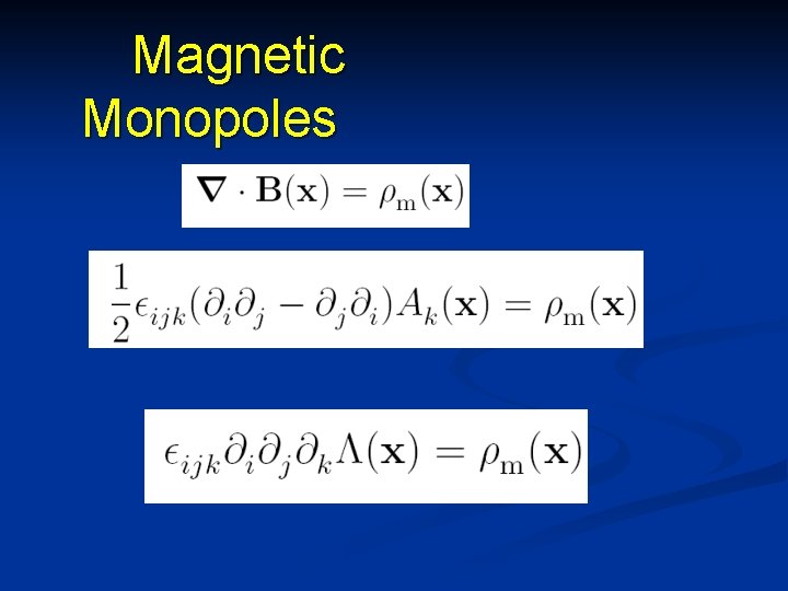 Magnetic Monopoles 