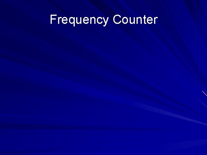 Frequency Counter 