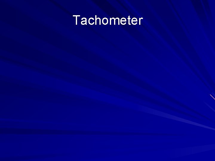 Tachometer 