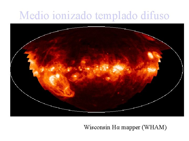 Medio ionizado templado difuso Wisconsin Hα mapper (WHAM) 
