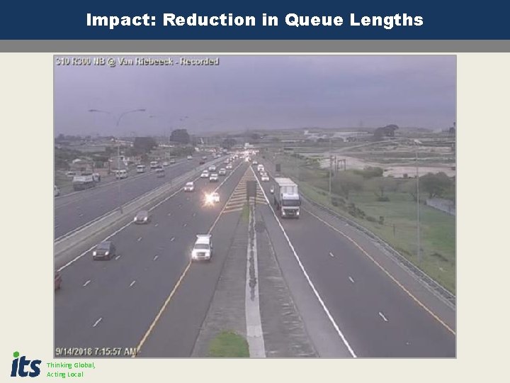 Impact: Reduction in Queue Lengths Thinking Global, Acting Local Impact: Reduction in Queue Lengths Thinking Global, Acting Local