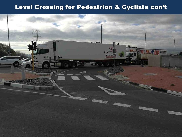 Level Crossing for Pedestrian & Cyclists con’t Thinking Global, Acting Local Level Crossing for Pedestrian & Cyclists con’t Thinking Global, Acting Local