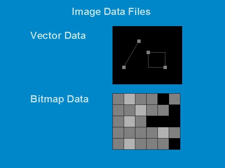 Image Data Files Vector Data Bitmap Data 