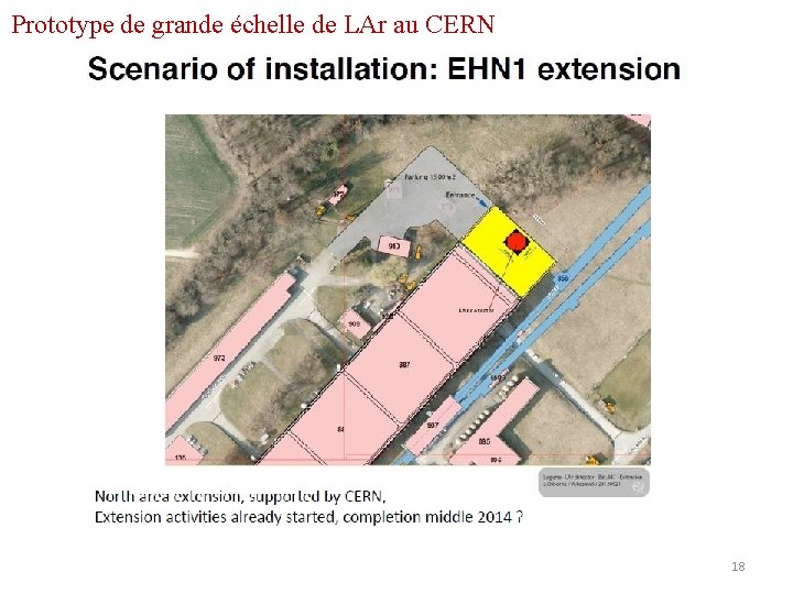 Prototype de grande échelle de LAr au CERN 18 