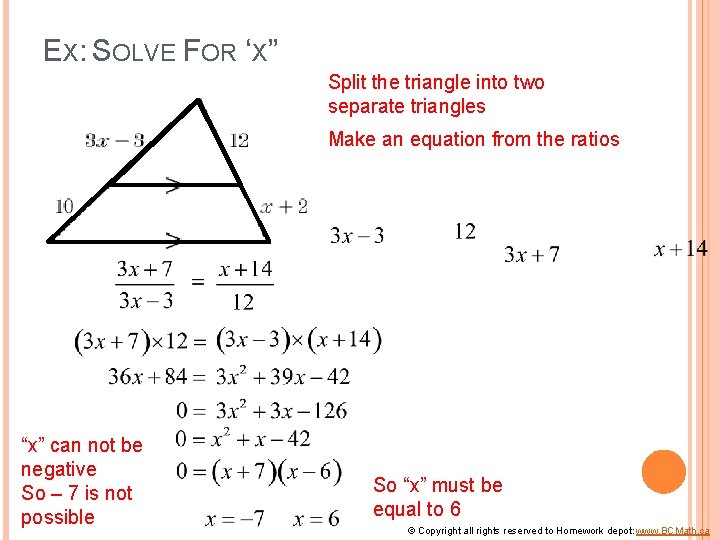 SECTION 7 4 SIMILAR TRIANGLES Copyright all rights