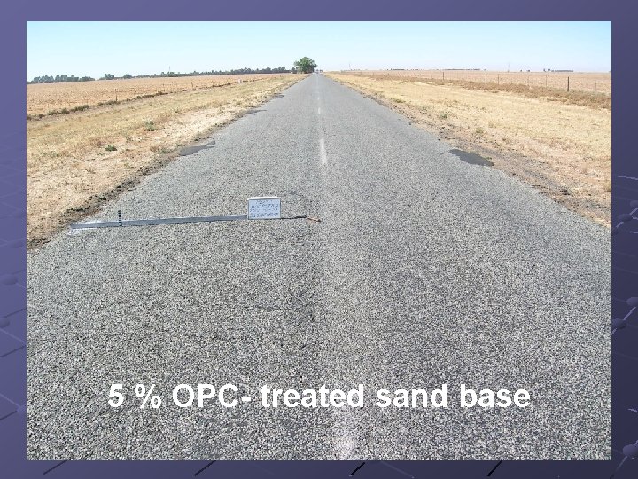 5 % OPC- treated sand base 