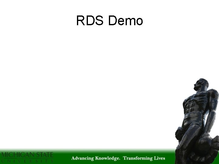 RDS Demo 