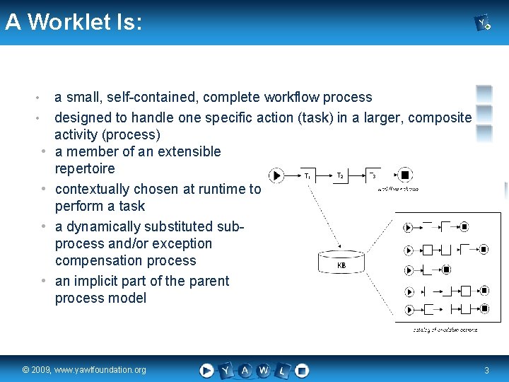 A Worklet Is: • • • a small, self-contained, complete workflow process designed to