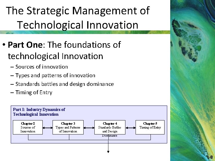 The Strategic Management of Technological Innovation • Part One: The foundations of technological Innovation