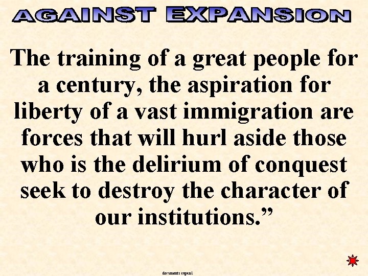 The training of a great people for a century, the aspiration for liberty of