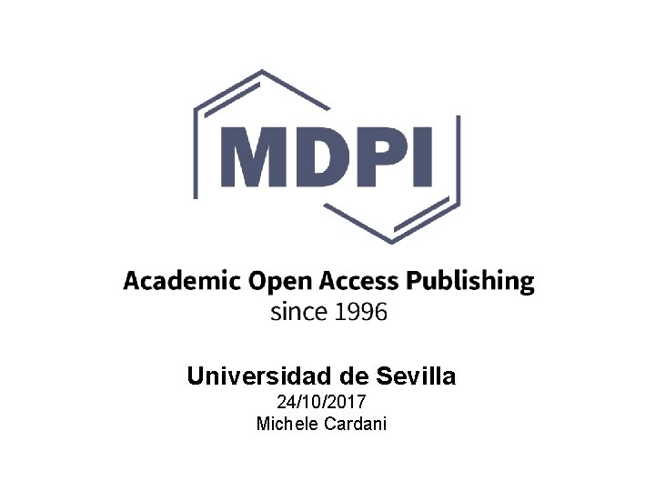 Universidad de Sevilla 24/10/2017 Michele Cardani 