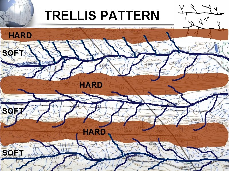 TRELLIS PATTERN HARD SOFT 