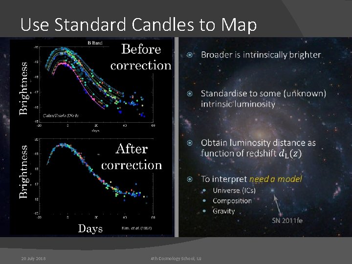 Use Standard Candles to Map 20 July 2018 4 th Cosmology School, UJ 