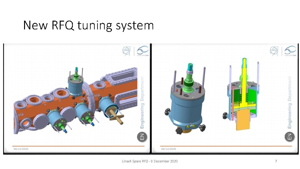 New RFQ tuning system Linac 4 Spare RFQ - 8 December 2020 7 