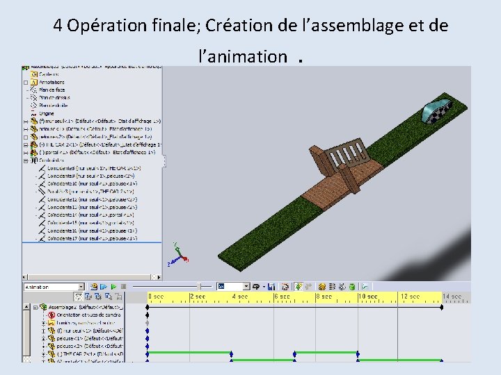 4 Opération finale; Création de l’assemblage et de l’animation . 