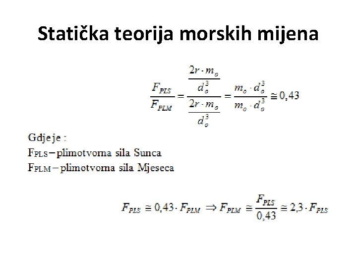 Statička teorija morskih mijena 