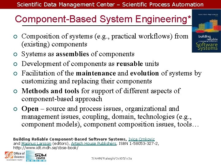 Scientific Data Management Center Scientific Process Automation ...