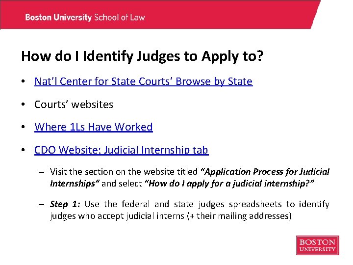 How do I Identify Judges to Apply to? • Nat’l Center for State Courts’ How do I Identify Judges to Apply to? • Nat’l Center for State Courts’