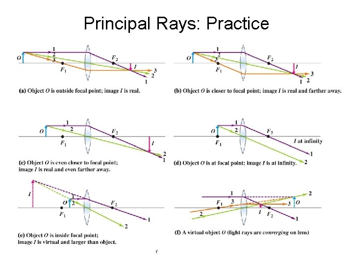 Principal Rays: Practice Principal Rays: Practice