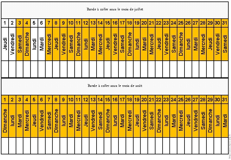 http: //www. mysticlolly. fr Dimanche lundi Mardi Mercredi Jeudi Vendredi Samedi Dimanche lundi Mardi