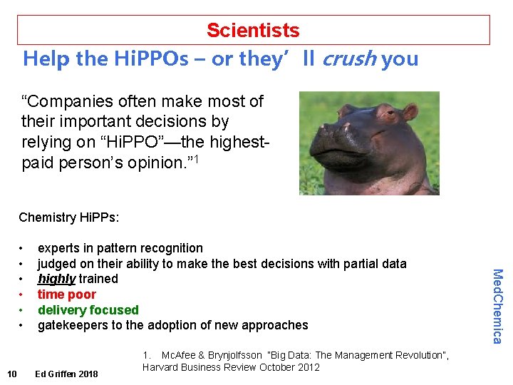 Scientists Help the Hi. PPOs – or they’ll crush you “Companies often make most Scientists Help the Hi. PPOs – or they’ll crush you “Companies often make most