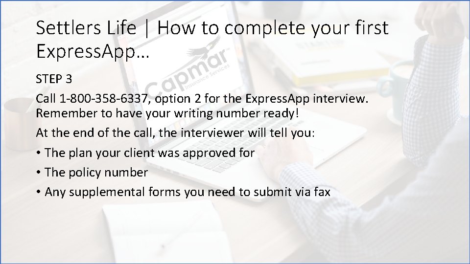 Settlers Life | How to complete your first Express. App… STEP 3 Call 1