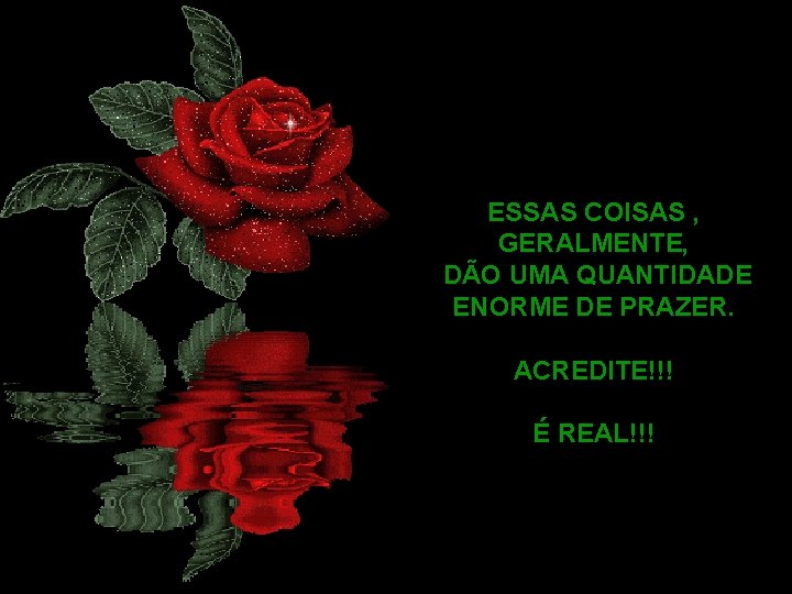 ESSAS COISAS , GERALMENTE, DÃO UMA QUANTIDADE ENORME DE PRAZER. ACREDITE!!! É REAL!!! 