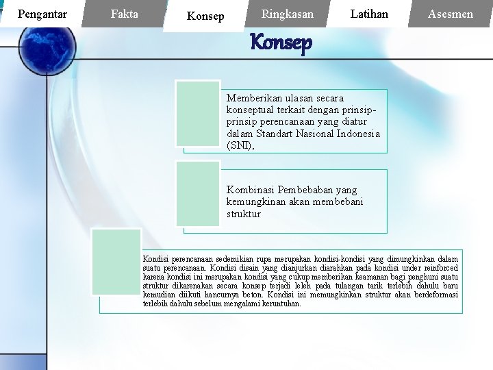 Pengantar Fakta Konsep Ringkasan Latihan Asesmen Konsep Memberikan ulasan secara konseptual terkait dengan prinsip