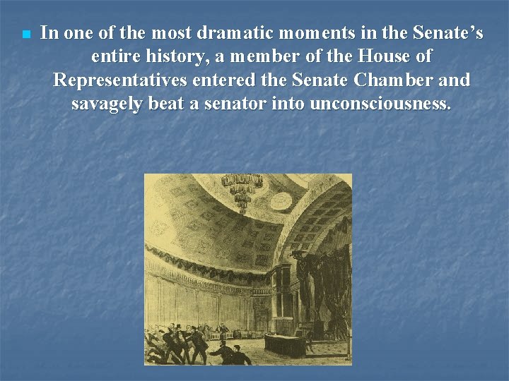 n In one of the most dramatic moments in the Senate’s entire history, a