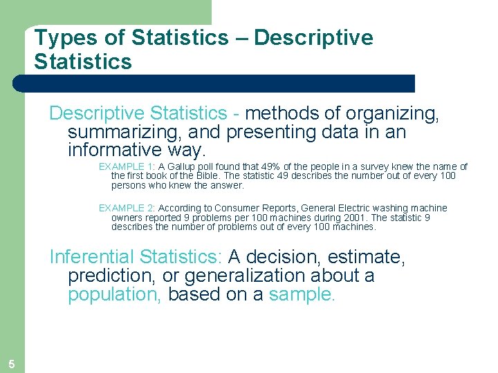 What is Statistics Chapter 1 Mc GrawHillIrwin The