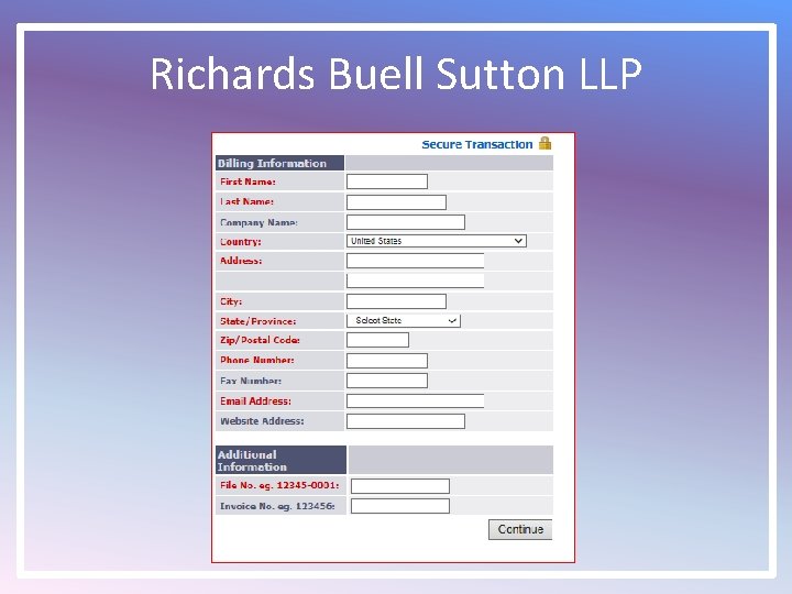 Richards Buell Sutton LLP 