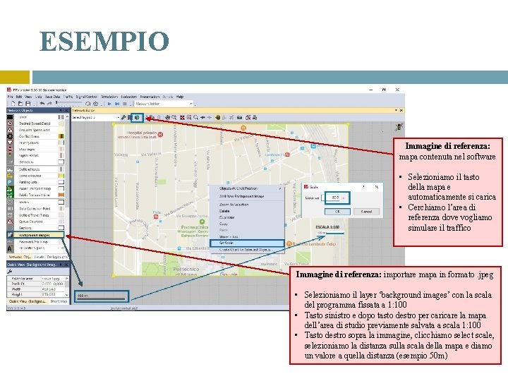 ESEMPIO Immagine di referenza: mapa contenuta nel software • Selezioniamo il tasto della mapa