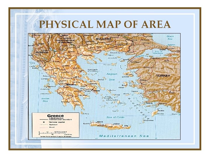 PHYSICAL MAP OF AREA 