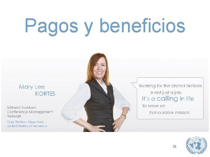 Pagos y beneficios 31 