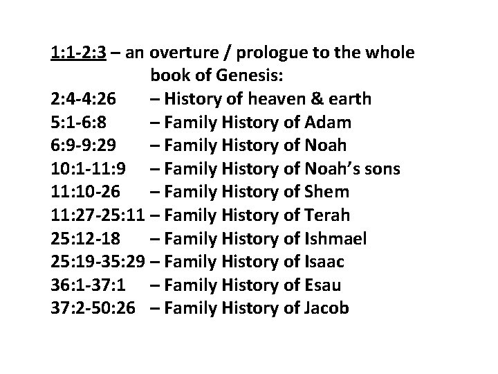 1: 1 -2: 3 – an overture / prologue to the whole book of