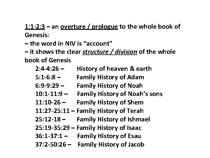 1: 1 -2: 3 – an overture / prologue to the whole book of