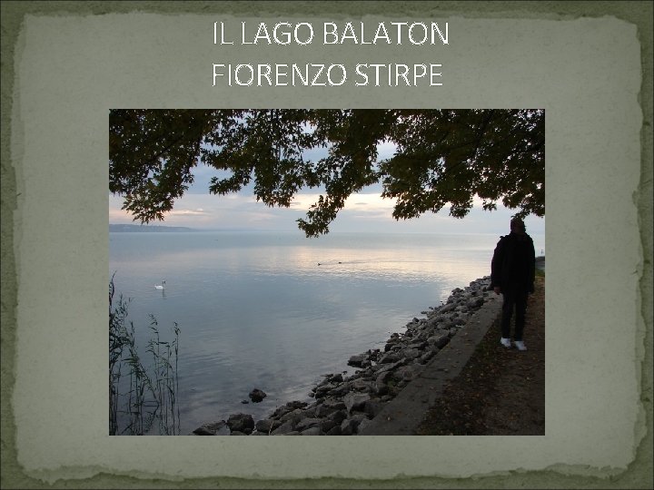 IL LAGO BALATON FIORENZO STIRPE 