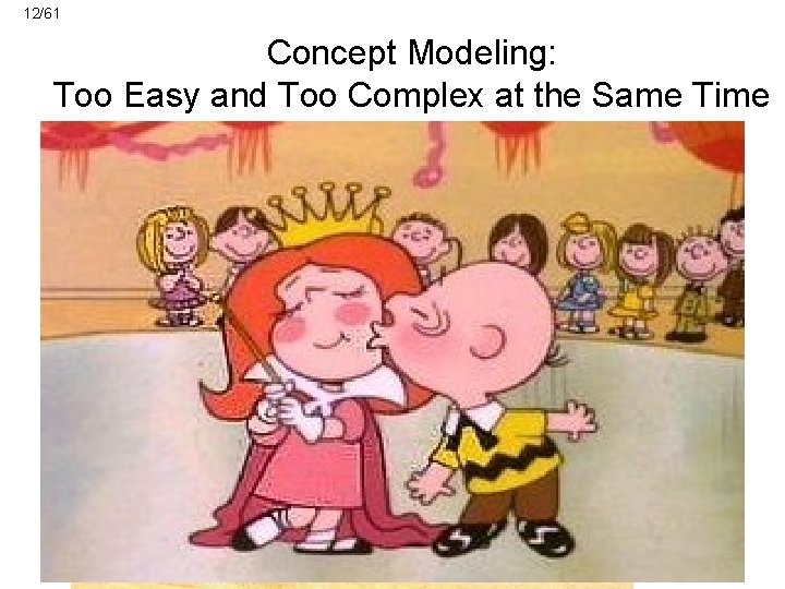 12/61 Concept Modeling: Too Easy and Too Complex at the Same Time • People