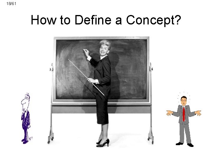 18/61 How to Define a Concept? 