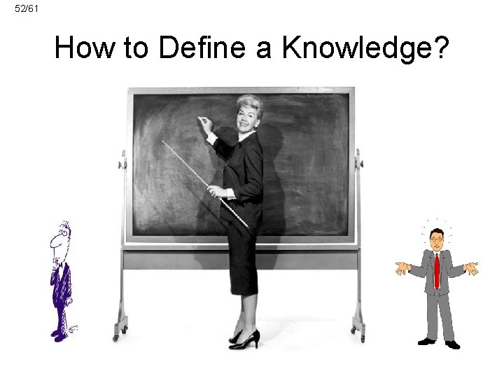 52/61 How to Define a Knowledge? 