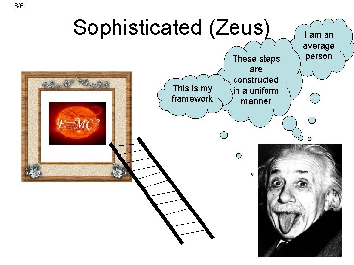 8/61 Sophisticated (Zeus) This is my framework These steps are constructed in a uniform