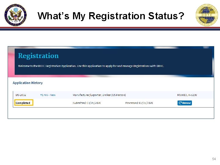 What’s My Registration Status? 54 