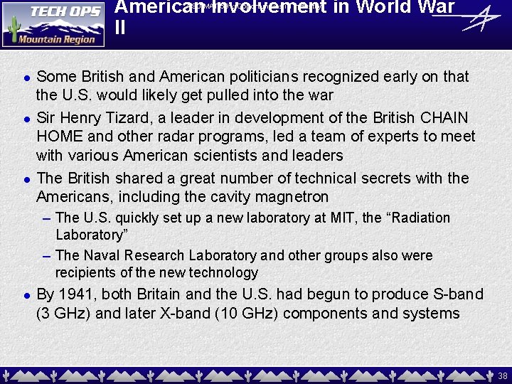 American Involvement in World War II ASU MAT 591: Opportunities in Industry! l l