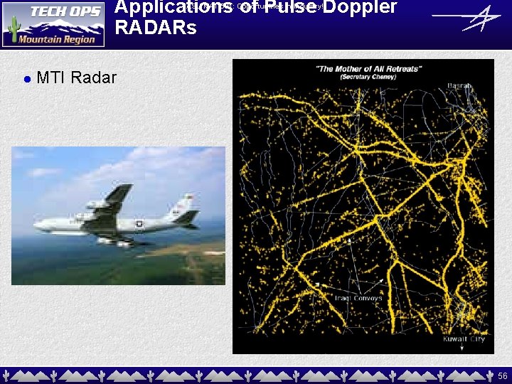 Applications of Pulse Doppler RADARs ASU MAT 591: Opportunities in Industry! l MTI Radar