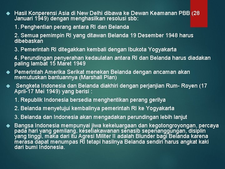  Hasil Konperensi Asia di New Delhi dibawa ke Dewan Keamanan PBB (28 Januari