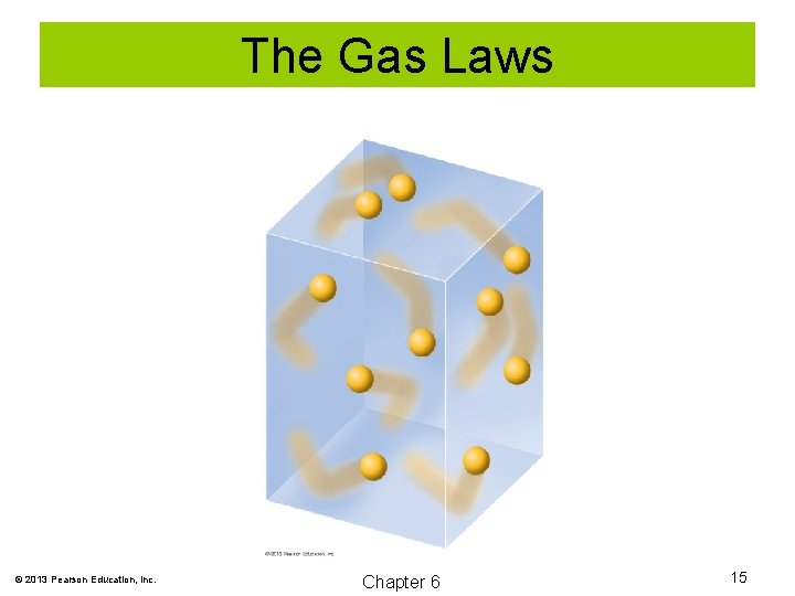 The Gas Laws © 2013 Pearson Education, Inc. Chapter 6 15 