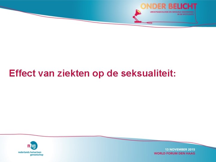 Effect van ziekten op de seksualiteit: 